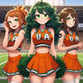Deku and her Cheerleading Squad!