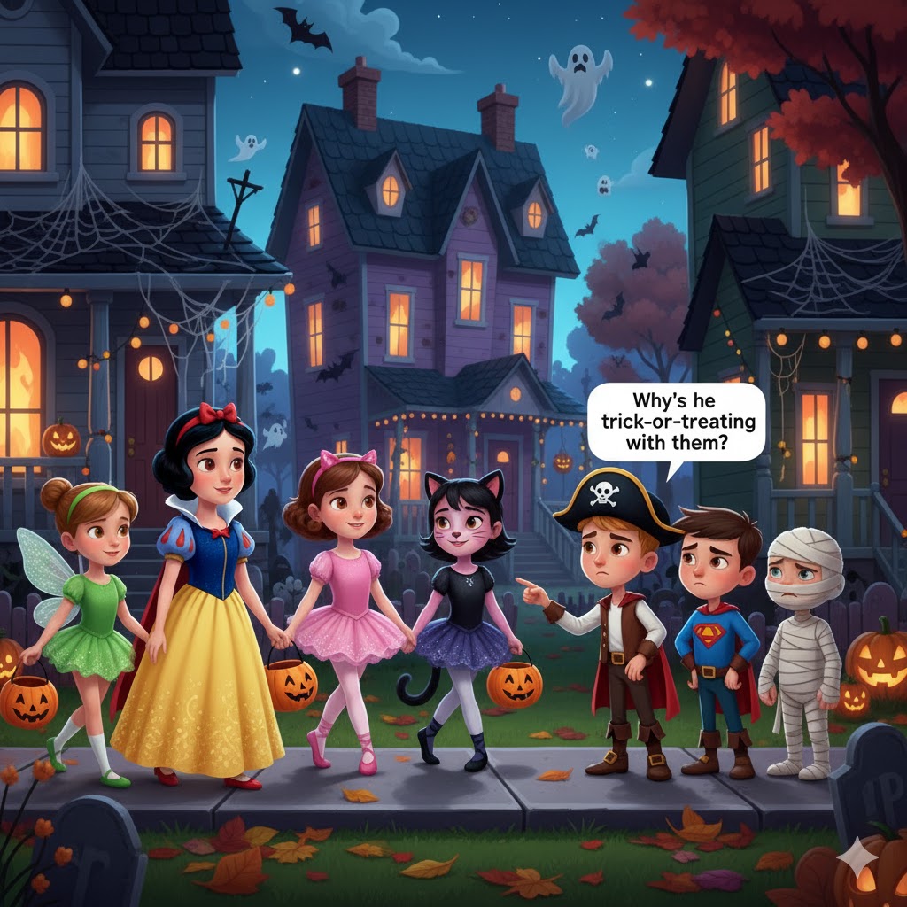 Trick Or Treating with the Girls! (Halloween TG)
