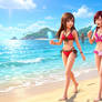 Sora and Kairi at the Beach (New and Improved!) 5