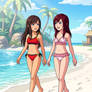 Sora and Kairi at the Beach (New and Improved!) 7