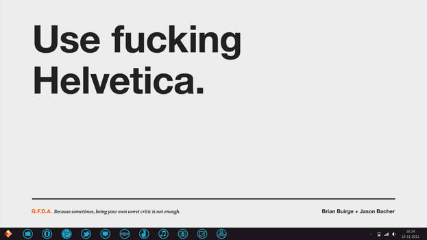 fcking Helvetica