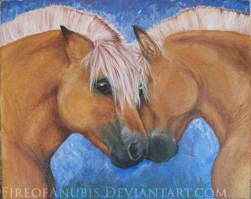 . Fjord Horse Painting .