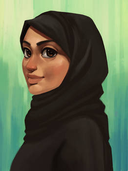 Girl in hijab