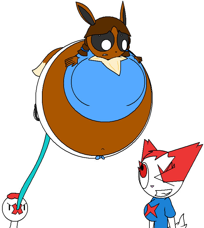 Eevee Inflation Swipe Inflates Eva the Eevee by Ambipucca on DeviantArt