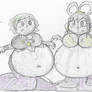 CM: Two Belly-Inflated Mermaids