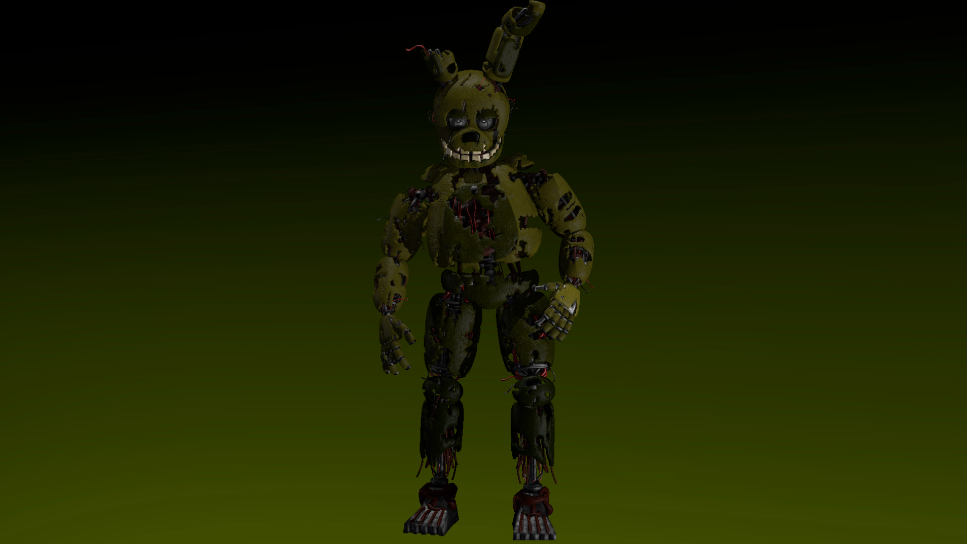 Springtrp Side View Springtrap Pose Remake. by Saneron6 on DeviantArt