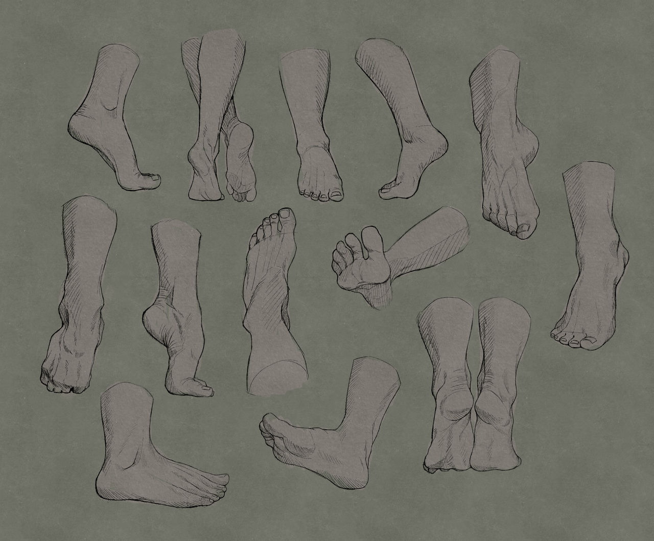 Foot Sketches by Rappenem on DeviantArt