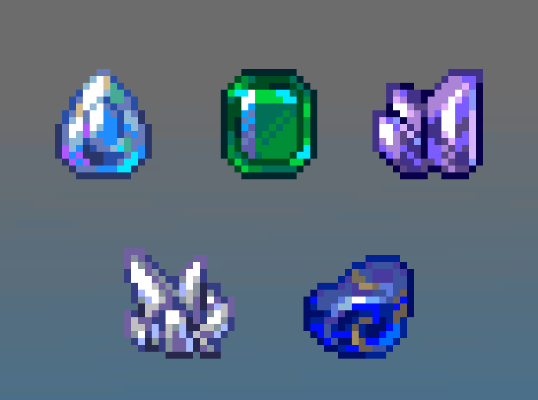Minecraft Rube Gem Minecraft Gem Resprites (Commission) by Rappenem on DeviantArt