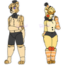 FNaF AU Designs  ::Fredbear+ToyGoldie::