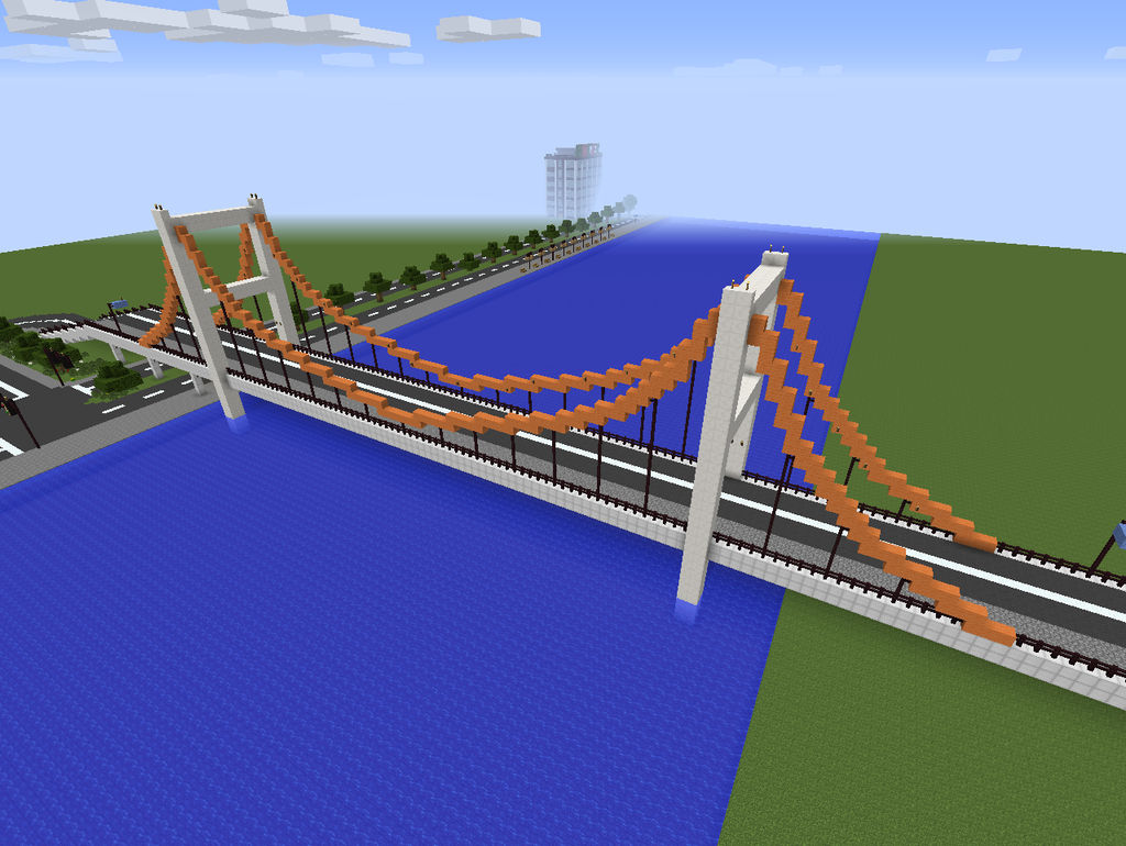 Minecraft Suspension Bridge by JelmerNL on DeviantArt