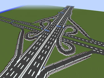 Minecraft Cloverleaf Interchange