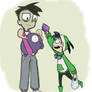 Human! Zim and Gir