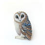 barn owl brooch