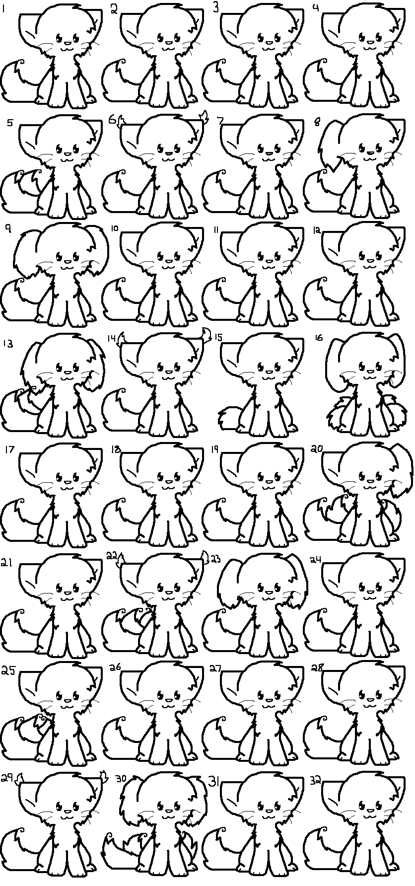 Adoptables blank sheet