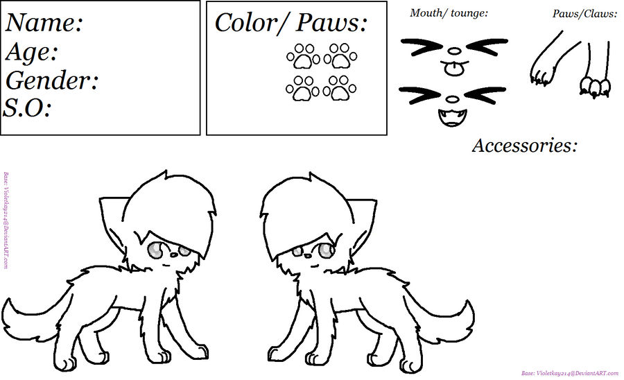 Hawk Ref Base Ref sheet base by Violetkay214 on DeviantArt
