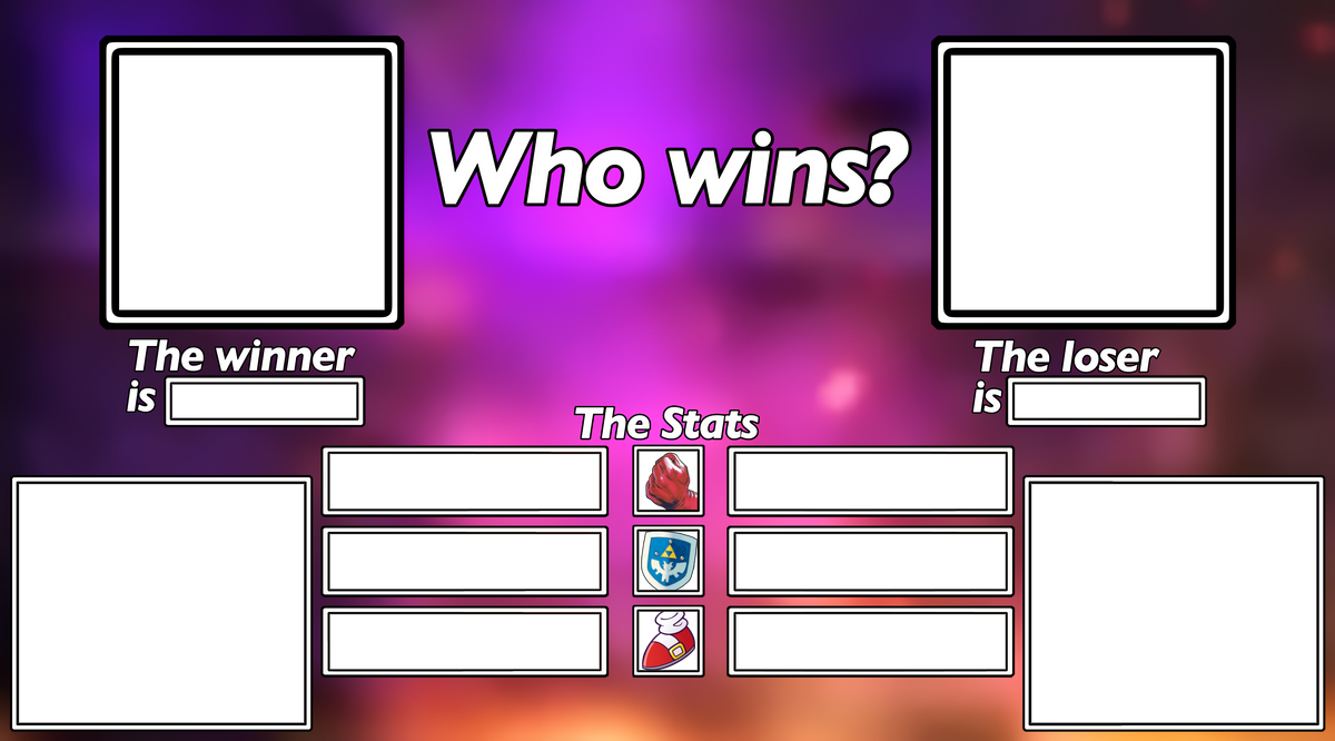 Winner and Loser Breakdown Template by TotallyNotIncina on DeviantArt