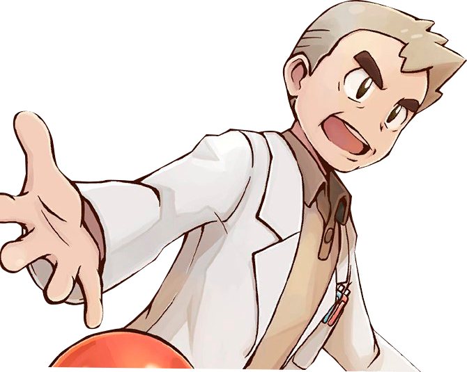 Professor Oak by TotallyNotIncina on DeviantArt