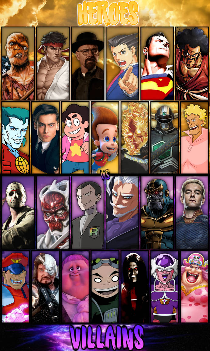 37 Roster Deviantart 1st Heroes Vs Villains Roster by TotallyNotIncina on DeviantArt