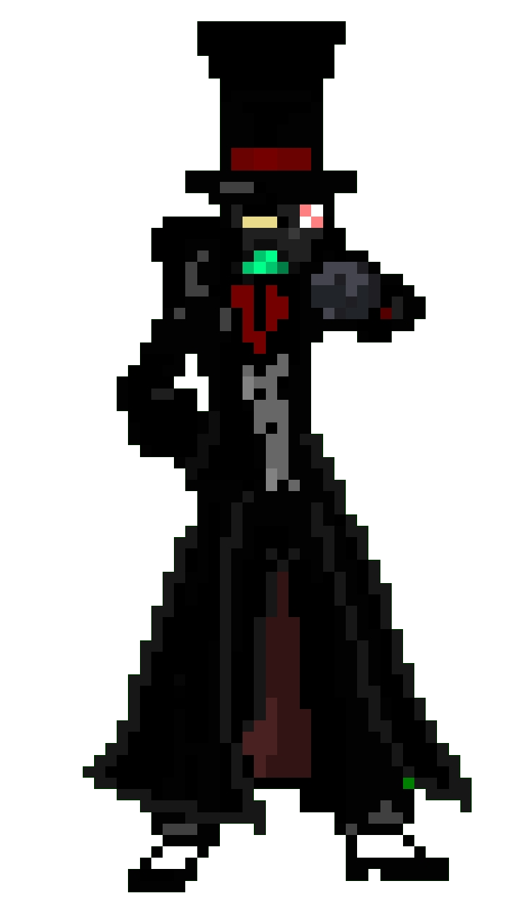 Black Hat Sprite Art by TotallyNotIncina on DeviantArt