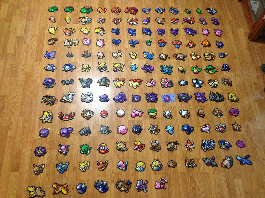 All 151 Kanto Pokemon Perler Beads by PerlerBeadShop on DeviantArt