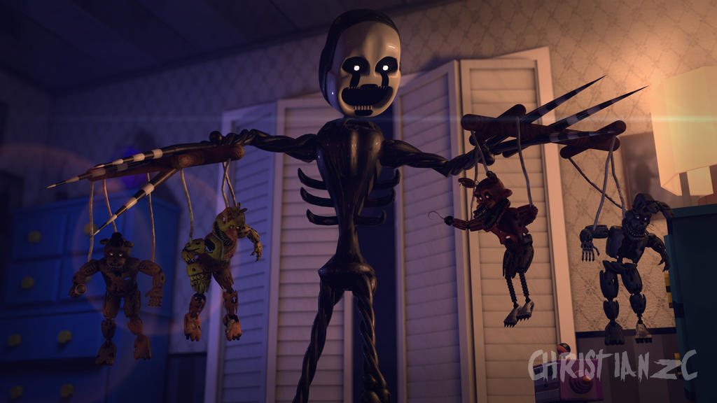 C4D- FNAF] The puppet master (Nightmare ver.) by christianzc on DeviantArt