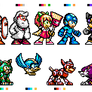 Megaman Light/Wily Counterparts: Custom Style