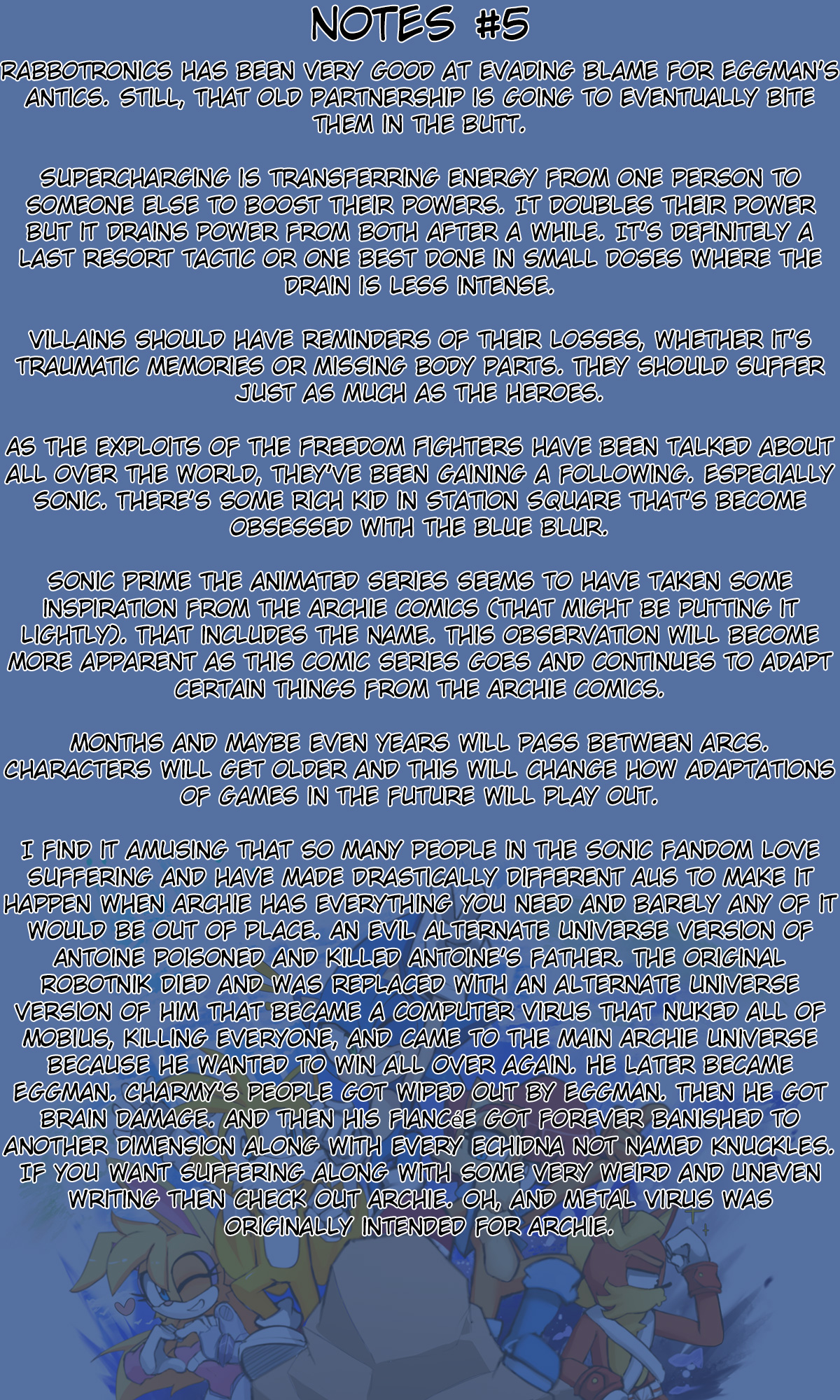 Sonic Note Sonic and the Freedom Fighters Notes #5 by Mobius-Comics on DeviantArt