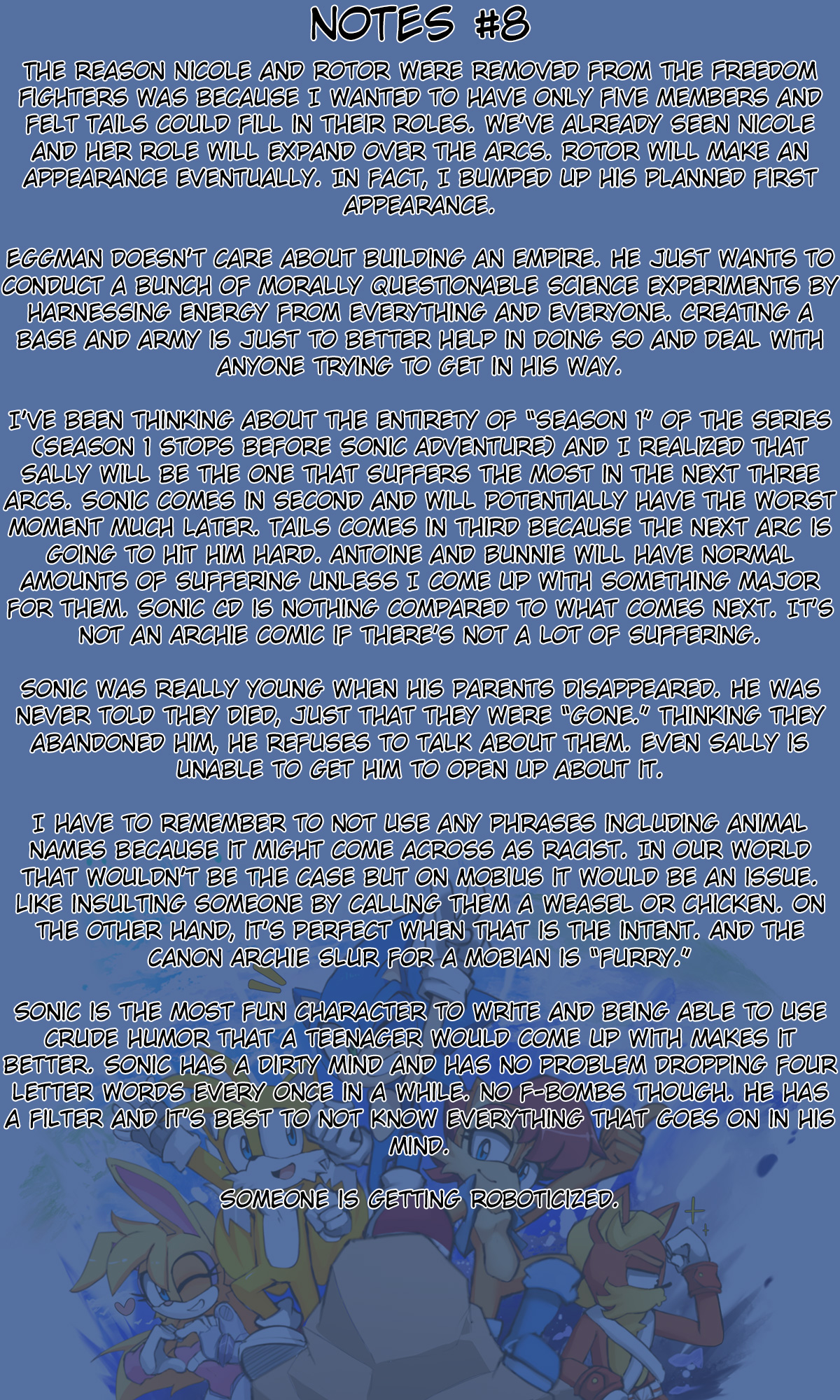 Sonic Note Sonic and the Freedom Fighters Notes #8 by Mobius-Comics on DeviantArt