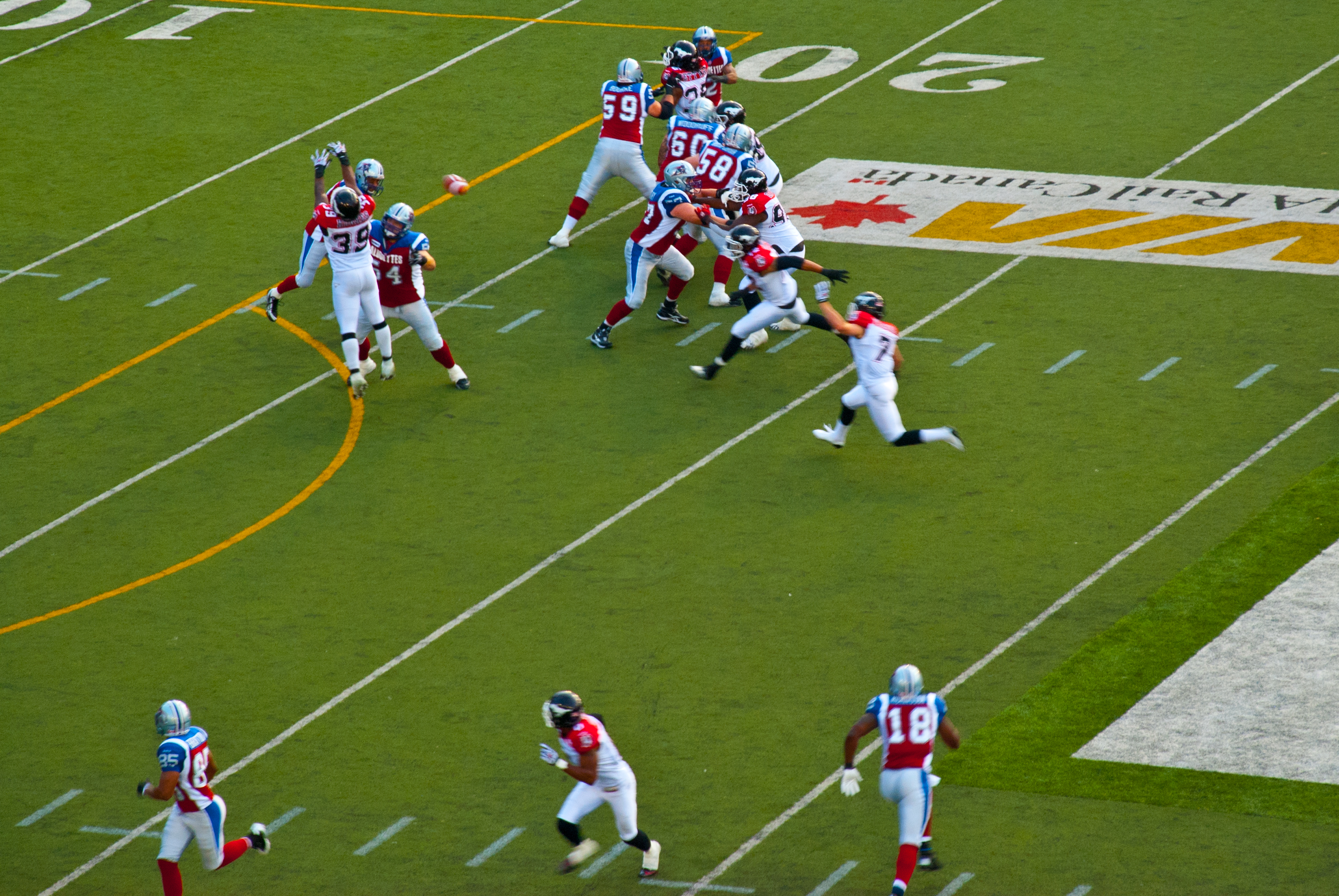 Calvillo QB snap during a game