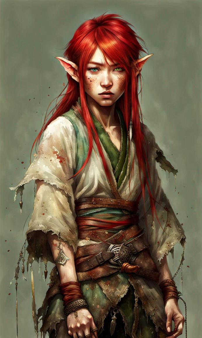 Hatless Elf Clanless Elf of The Everwood by EagleWolf44 on DeviantArt