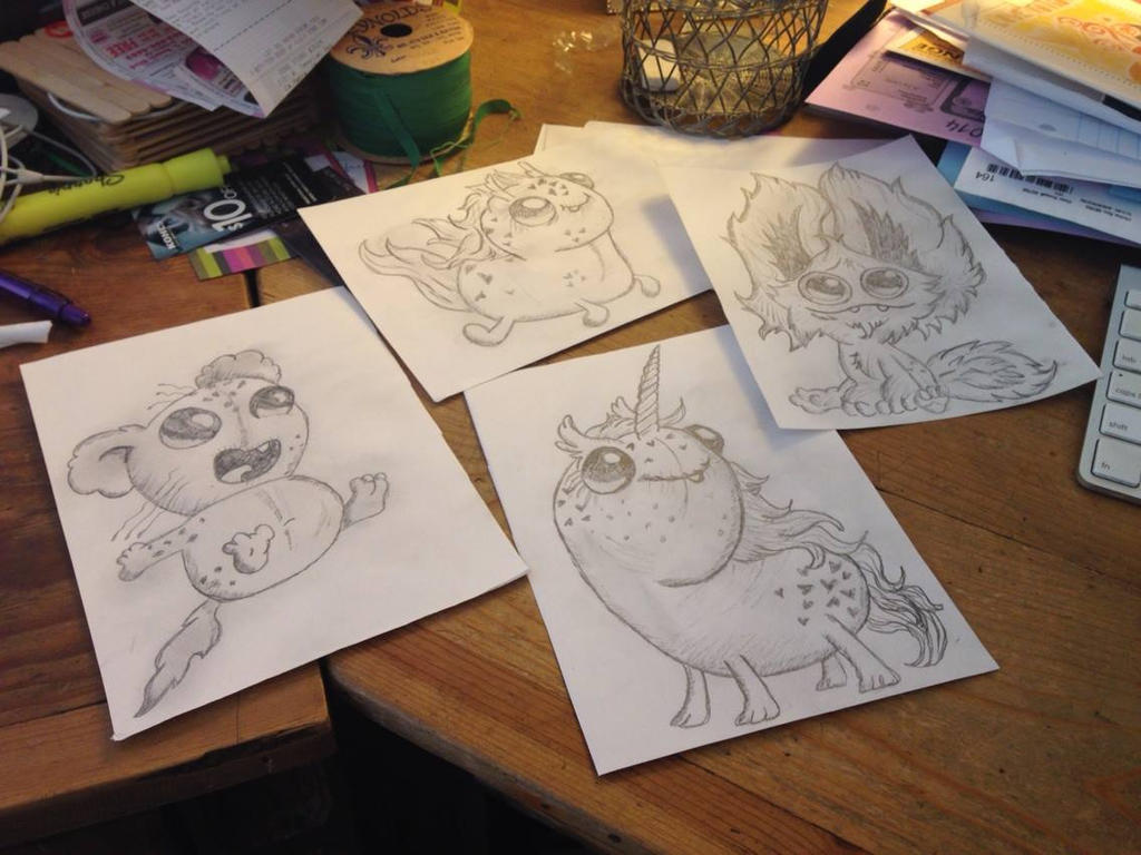 Chris Ryniak Pink Chris Ryniak monsters by StitchMonkeys on DeviantArt