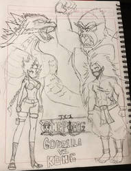 One Piece Godzilla Vs Kong Sketch By Odinsnow On Deviantart One Piece Godzilla Vs Kong Sketch By Odinsnow On Deviantart