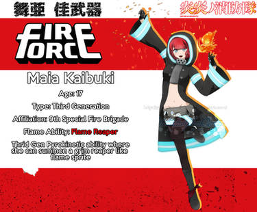 Fire Force OC COMMISH] Kaiji Muramasa Ref Sheet by Feerocomics on