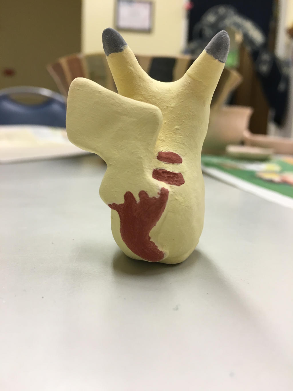 Glazed Pikachu Before Low Fire-Back by Muse-4-Life