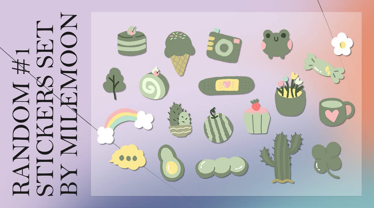 Random Violet Sticker RANDOM #1 STICKERS SET BY MILEMOON by milemoon on DeviantArt