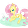 Fluttershy and Angel Bunny