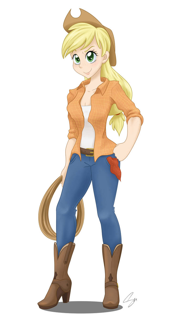 Applejack Human Pool Human Applejack by steffy-beff on DeviantArt