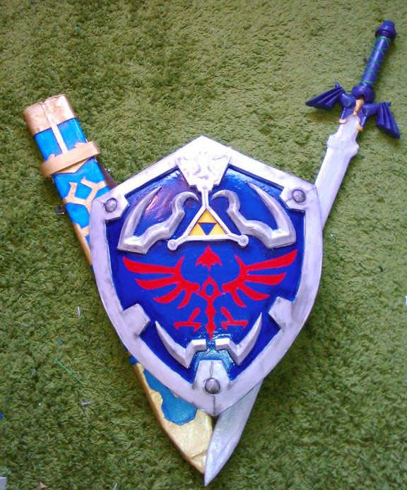 LoZ: Hylia Shield and Master Sword