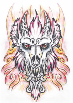 Werewulf Demon Tattoo Design 1