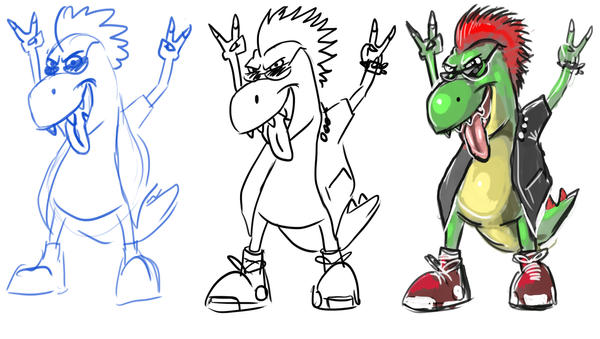 Diano Rocker Rex the Dino Rocker 1 by The-Monstrum on DeviantArt
