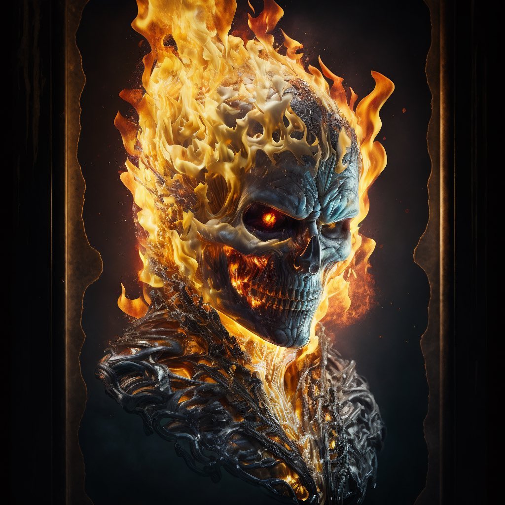 Ghost Rider Bike On Fire