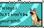 Not your bitch dude