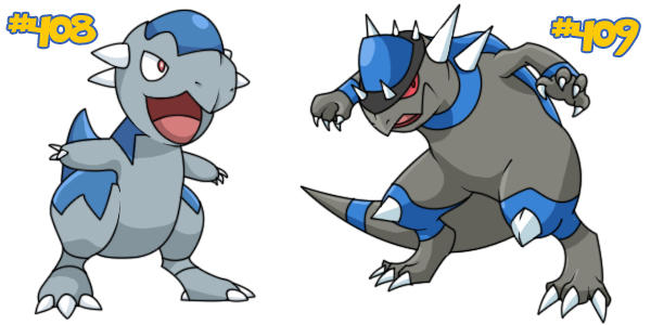 Pokedex 408-409 by Cachomon on DeviantArt