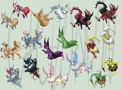 My Eeveelutions + SHINY