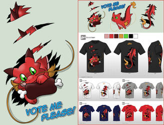 Cute Monsters - design challenge: RED DRAGON by Cachomon