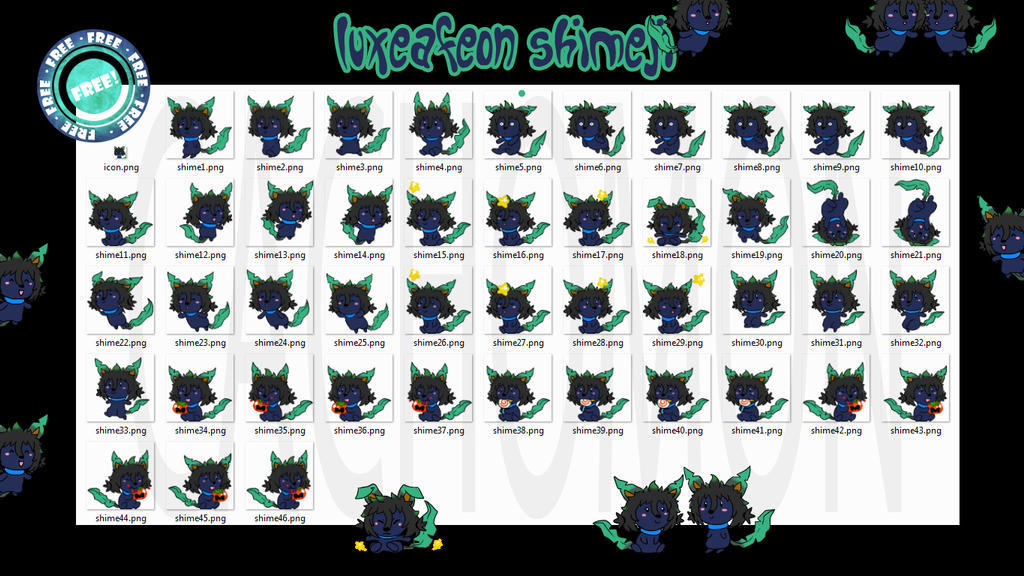 Luxeafeon Shimeji +FREE+