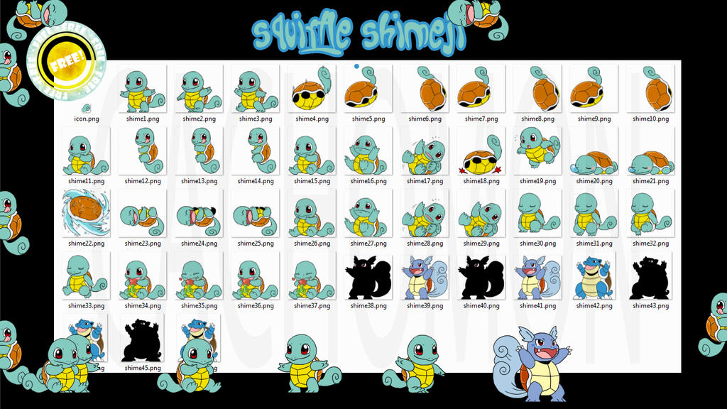 Squirtle Shimeji +FREE+