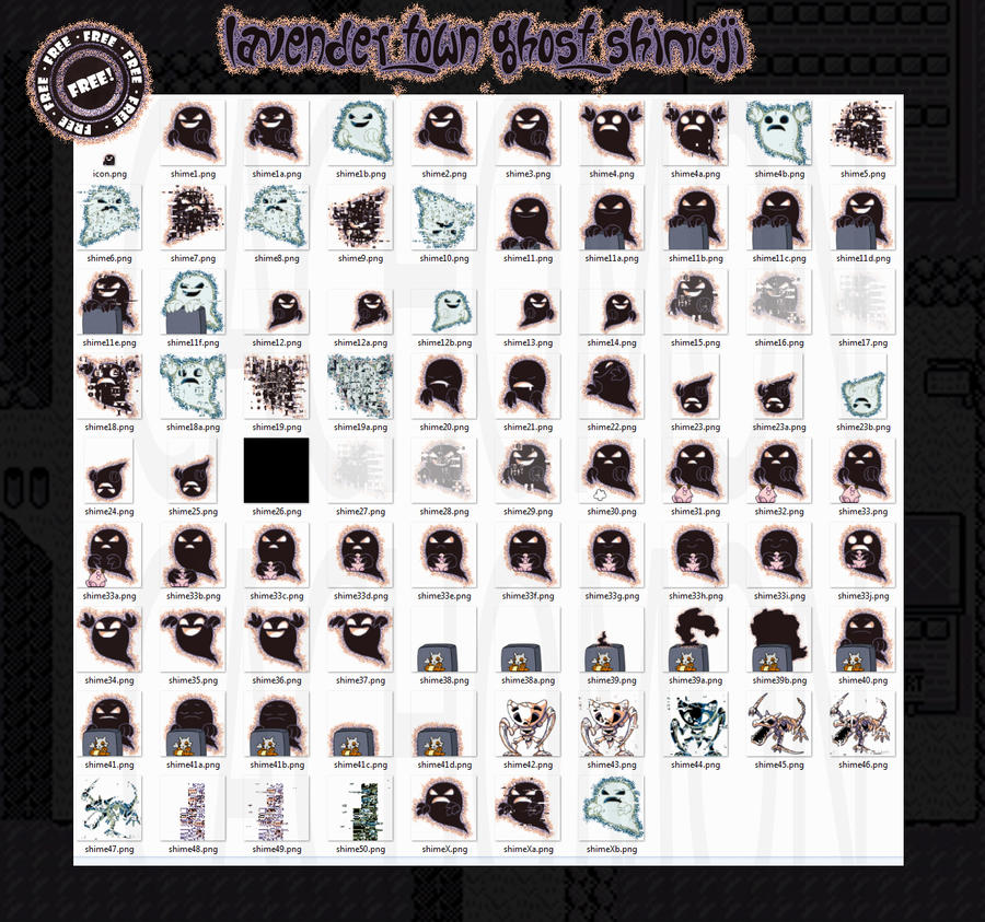 Pokemon - Lavender Town Ghost Shimeji +FREE+