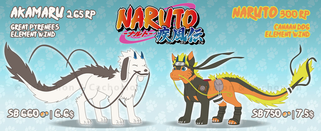 Akamaru Ruruna + Naruto and Akamaru Special Ryuunu - CLOSED+ by Cachomon on DeviantArt