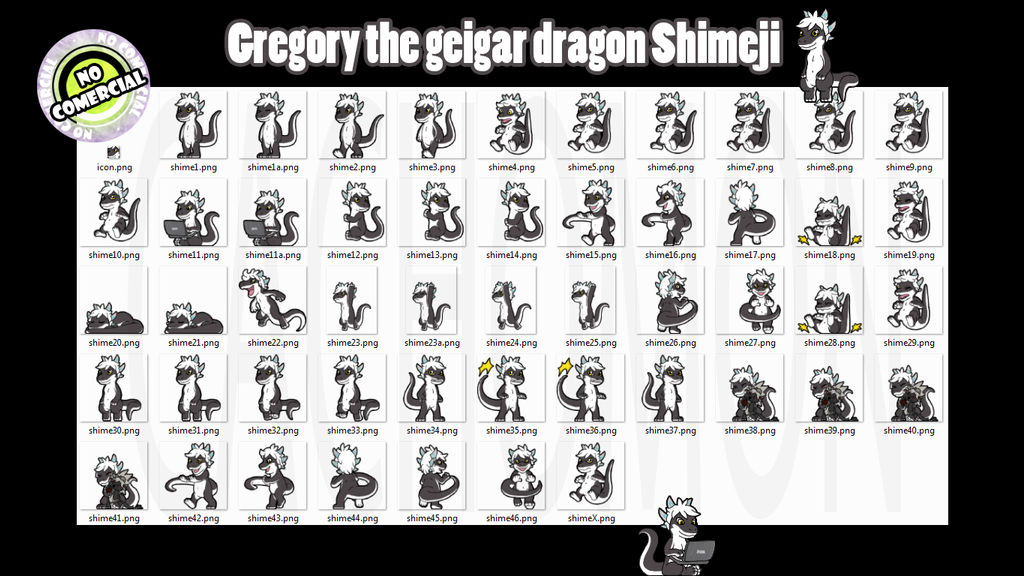 Gregory the geigar dragon Shimeji